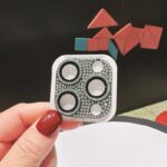 Yixi Camera Lens Protector iPhone 17 Pro Diamond Frosted [integrated all-inclusive diamond lens film] red iphone 16pro - Image 5