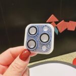 Yixi Camera Lens Protector iPhone 17 Pro Diamond Frosted [integrated all-inclusive diamond lens film] royal blue iphone 13promax