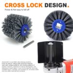 Nylon Abrasive Wire Drum Polishing Wheel for Portable Belt Sander and Angle Grinder, Rotary Brush for Wood Sanding, Metal Drawing, Rust Removal, Deburring and Surface Finishing (80 Grit Wire Drawing Wheel) - Image 6