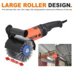 Nylon Abrasive Wire Drum Polishing Wheel for Portable Belt Sander and Angle Grinder, Rotary Brush for Wood Sanding, Metal Drawing, Rust Removal, Deburring and Surface Finishing (80 Grit Wire Drawing Wheel) - Image 7