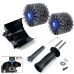 Nylon Abrasive Wire Drum Polishing Wheel for Portable Belt Sander and Angle Grinder, Rotary Brush for Wood Sanding, Metal Drawing, Rust Removal, Deburring and Surface Finishing (80 Grit Wire Drawing Wheel) - Image 15