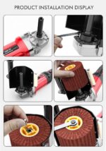Nylon Abrasive Wire Drum Polishing Wheel for Portable Belt Sander and Angle Grinder, Rotary Brush for Wood Sanding, Metal Drawing, Rust Removal, Deburring and Surface Finishing (UNC Thread) - Image 9