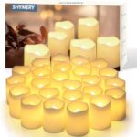 Flickering LED Candles for Wedding, Halloween, Christmas & Event Decorations (Warm White)
