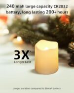Flickering LED Candles for Wedding, Halloween, Christmas & Event Decorations (Warm White) - Image 3