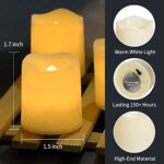 Flickering LED Candles for Wedding, Halloween, Christmas & Event Decorations (Warm White) - Image 4