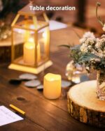 Flickering LED Candles for Wedding, Halloween, Christmas & Event Decorations (Warm White) - Image 5