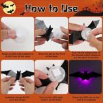 48-Pack Halloween Bat Wall Decor, Spooky Indoor & Outdoor Party Decoration for Haunted Houses (black) - Image 5