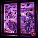 45-Pack 3D Glowing Spiders Halloween Decor for Walls, Mirrors, Windows & Spooky Spaces (purple) - Image 6