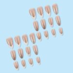 Press-On Nails For Weddings, Parties & Daily Wear – Glamorous, Easy To Apply Nail Extensions (Nude Pink) - Image 3