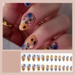 Spring Floral Press-On Nails – Easy, Salon-Quality Manicures for Every Occasion (Light Yellow) - Image 2