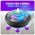 Indoor Hover Soccer Ball for Kids 5-12, Light-Up Fun for Birthday Gifts and Games (iridescent transparent) - Image 2