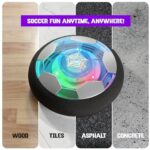 Indoor Hover Soccer Ball for Kids 5-12, Light-Up Fun for Birthday Gifts and Games (iridescent transparent) - Image 4