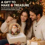 DIY Christmas Diamond Painting Wreath for Festive Home Decor (red) - Image 7