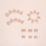 Press-on Nails for Salon-Worthy Manicures at Daily Events, Parties, and Special Occasions (Pink and White Ombre) - Image 3