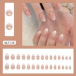 Press-on Nails for Salon-Worthy Manicures at Daily Events, Parties, and Special Occasions (Pink and White Ombre) - Image 4