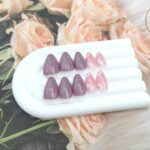 Glossy Press-On Nails for Everyday Wear, Weddings, and Special Events - Easy, No-Salon Manicure (Mauve) - Image 3