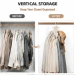 2 Packs Multifunctional V-Shape Rotating Hanger, 12-Hook Space-Saving Closet Organizer for Home & Travel Use - Image 4