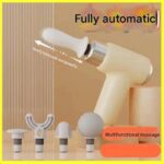 Mini Massage Gun - Portable Percussion Massager with 10 x 2.8 cm massage head and 4 Heads , USB-C Rechargeable Muscle Relief Device for Neck, Back, Legs - Compact White Handheld Deep Tissue Vibrator for Women & Travel - Image 2