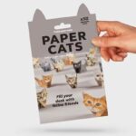 2 Pack Cat pattern DIY 3D Paper animal Origami Kit -  Sheets Foldable animal Craft Set - Creative Desktop Decoration, Kids Art Activity and Stress Relief Toy - Unique Pet Lover Gift