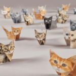 2 Pack Cat pattern DIY 3D Paper animal Origami Kit -  Sheets Foldable animal Craft Set - Creative Desktop Decoration, Kids Art Activity and Stress Relief Toy - Unique Pet Lover Gift - Image 5
