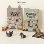 2 Pack Dog pattern DIY 3D Paper animal Origami Kit -  Sheets Foldable animal Craft Set - Creative Desktop Decoration, Kids Art Activity and Stress Relief Toy - Unique Pet Lover Gift - Image 2