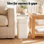 Artiss Rubbish Bin 12L 2-Pack Sensor Kitchen Automatic Motion Touchless White - Image 5
