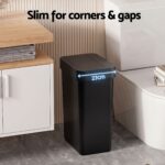 Artiss Rubbish Bin 50L Sensor Kitchen Automatic Motion Plastic Touchless Black - Image 5