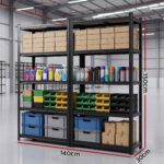 Giantz 2-Rack Garage Shelving 1.5X0.7m Warehouse Shelves Storage Rack Pallet Racking - Image 2