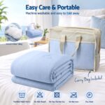 Giselle Cooling Blanket 140cm x 210cm Single Summer Quilt Sleepers Double Sided - Image 6
