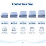 Giselle Cooling Blanket 240cm x 210cm King Summer Quilt Sleepers Double Sided - Image 2