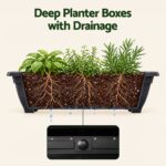 Green Fingers 5 Tier Vertical Raised Garden Bed Mobile Planter Box with Locking Wheels - Image 5