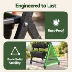 Green Fingers 5 Tier Vertical Raised Garden Bed Mobile Planter Box with Locking Wheels - Image 6