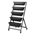 Green Fingers 5 Tier Vertical Raised Garden Bed Mobile Planter Box with Locking Wheels - Image 10