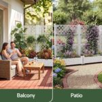 Green Fingers Mobile Planter Box with Trellis, Self Watering Garden Bed & Privacy Screen for Climbing Plants Flowers, White - Image 3