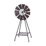 Gardeon Garden Windmill Metal Outdoor Yard Decor 120cm Bronze - Image 2