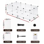 i.Pet Pet Dog Playpen 20 Panels with Baseboard DIY Enclosure Small Animal Rabbit Pen - Image 3