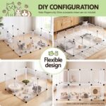 i.Pet Pet Dog Playpen 20 Panels with Baseboard DIY Enclosure Small Animal Rabbit Pen - Image 5