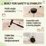 i.Pet Pet Dog Playpen 20 Panels with Baseboard DIY Enclosure Small Animal Rabbit Pen - Image 6