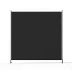 Artiss Room Divider Set of 2 Privacy Screen Fabric Room Separator Partition 175x180cm Black - Image 4
