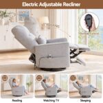 Artiss Electric Massage Recliner Chair with 270° Swivel & Heat, Grey - Image 7