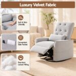 Artiss Electric Massage Recliner Chair with 270° Swivel & Heat, Grey - Image 8
