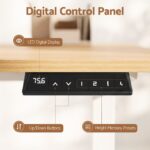 Artiss 100cm Standing Desk Treadmill Motorised Natural Wood - Image 6