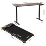 Artiss 140cm Standing Desk Treadmill Motorised Rustic Brown - Image 3