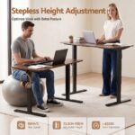 Artiss 140cm Standing Desk Treadmill Motorised Rustic Brown - Image 7