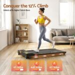 Artiss 140cm Standing Desk Treadmill Motorised Rustic Brown - Image 9