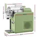 Devanti 5in1 Slushie Machine Ice Cream Maker 2L Sage Green - Image 3