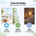 Devanti Tower Fan with Remote Control, 3 Speed 3 Mode 7.5h Timer, White - Image 4