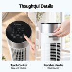 Devanti Tower Fan with Remote Control, 3 Speed 3 Mode 7.5h Timer, White - Image 7