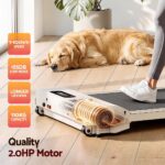 Everfit 3 in 1 Walking Pad Treadmill 12% Incline Under Desk Treadmills for Home Gym With 38cm Wide Belt Beige - Image 9