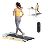 Everfit 3 in 1 Walking Pad Treadmill 12% Incline Under Desk Treadmills for Home Gym 38cm Belt Green - Image 2